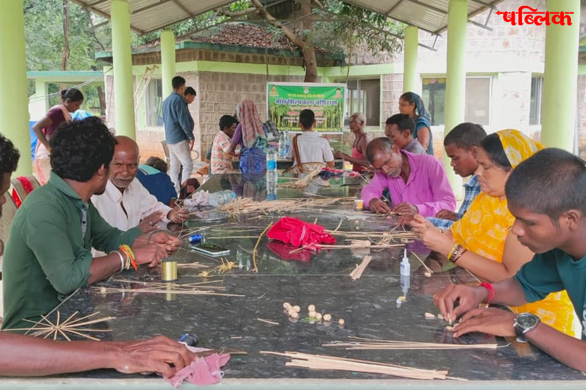 Bamboo craft training Baranwapara Chhattisgarh