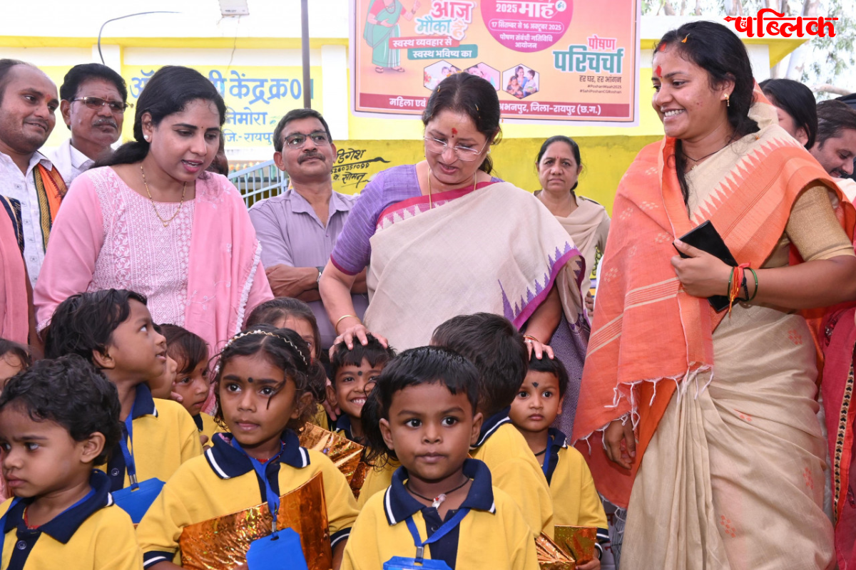 Annapurna Devi Anganwadi inspection Chhattisgarh