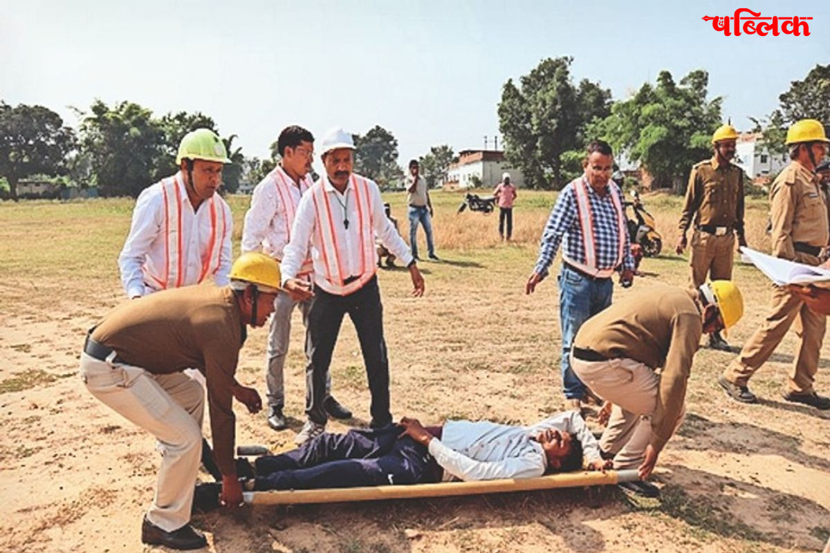 Surguja flood rescue mock drill 2025