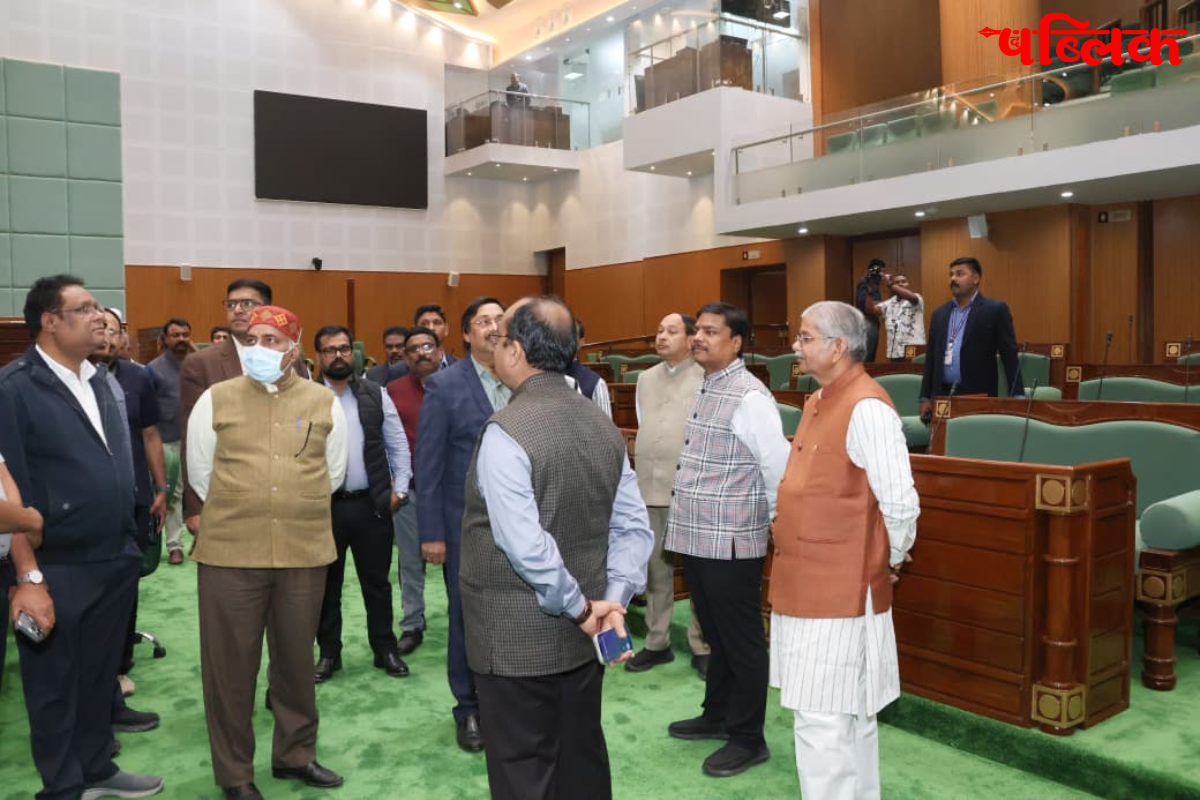 Chhattisgarh new assembly inspection