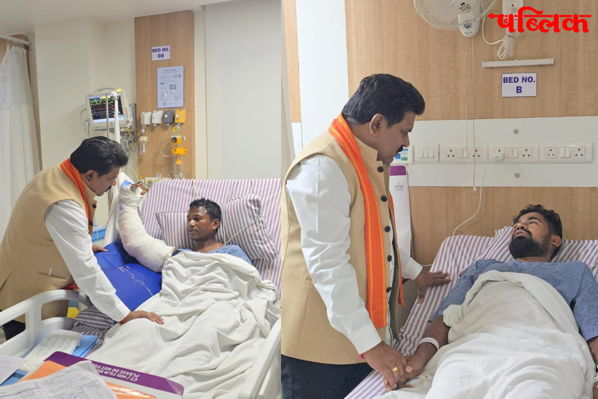 Deputy CM Vijay Sharma hospital visit